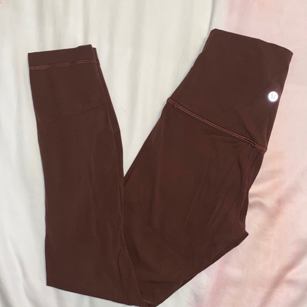 Lululemon Brown Align Leggings Women Size 2 25” Used